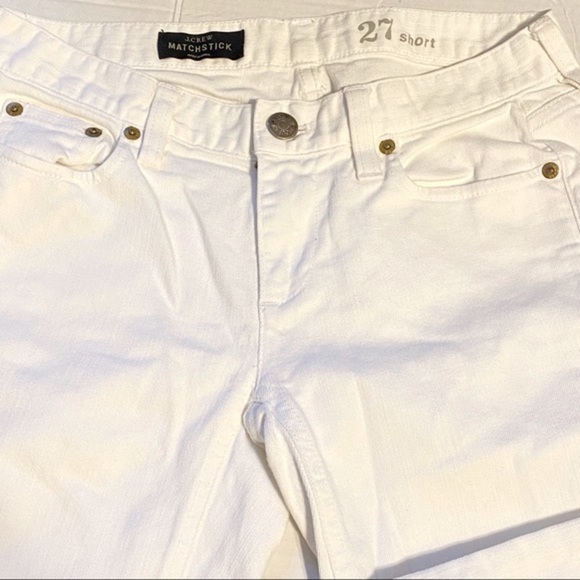 J. Crew Matchstick White Jeans Size 27 Short - Picture 4 of 13
